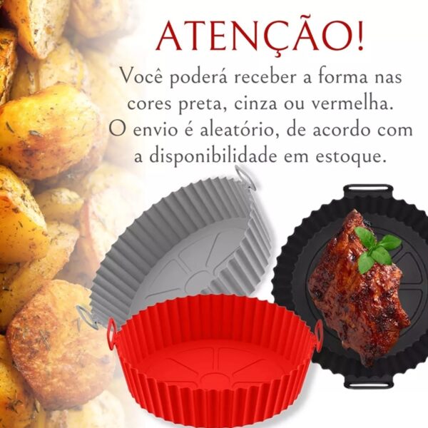 Forma Para Air Fryer De Silicone Antiaderente – Sem Sujeira - Image 2