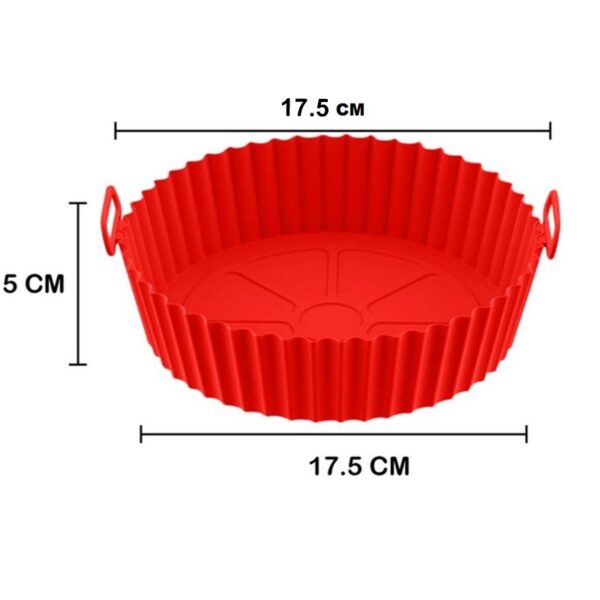 Forma Para Air Fryer De Silicone Antiaderente – Sem Sujeira - Image 5