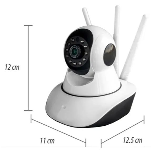 Câmera IP Wifi Wireless Sem Fio Hd 3 Antenas com Visão Noturna Ultima Geração - Image 3