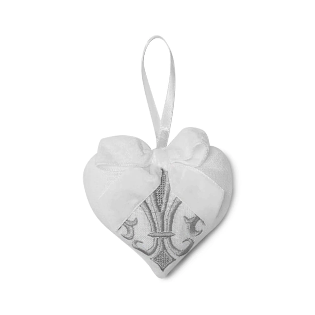 Mini Coração em Tecido Bordado - Imagem 9